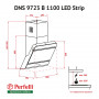 Витяжка декоративна похила Perfelli DNS 9723 B 1100 BL LED Strip