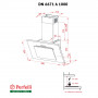 Витяжка декоративна похила Perfelli DN 6671 A 1000 W