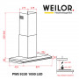 Витяжка декоративна Т-подібна WEILOR PWE 9230 SS 1000 LED