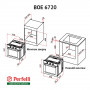 Електрична духова шафа Perfelli BOE 6720 BL