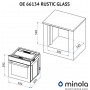 Електрична духова шафа Minola OE 66134 BL RUSTIC GLASS
