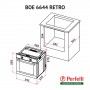 Електрична духова шафа Perfelli BOE 6644 IV RETRO