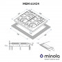 Газова варильна поверхня Minola MGM 61424 WH