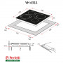 Електрична варильна поверхня Perfelli VH 6311 BL