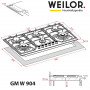 Газова варильна поверхня WEILOR GM W 904 SS
