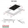 Електрична варильна поверхня Perfelli VH 3101 BL