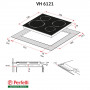 Електрична варильна поверхня Perfelli VH 6121 BL