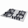 Газова варильна поверхня Perfelli design HGM 6430 INOX SLIM LINE