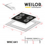 Електрична варильна поверхня WEILOR WHC 641 BLACK