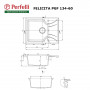 Мийка кухонна гранітна Perfelli FELICITA PGF 134-60 WHITE