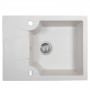 Мийка кухонна гранітна Perfelli FELICITA PGF 134-60 WHITE