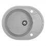 Мийка кухонна гранітна Perfelli PRIMO OGP 1351-58 GREY METALLIC