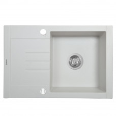 Мойка кухонная гранитная Perfelli TINO PGT 134-66 WHITE