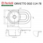 Мойка кухонная гранитная Perfelli ORVIETTO OGO 114-78 LIGHT BEIGE
