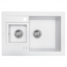 Мойка кухонная гранитная Perfelli GRANZE PGG 506-67 WHITE