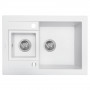 Мийка кухонна гранітна Perfelli GRANZE PGG 506-67 WHITE