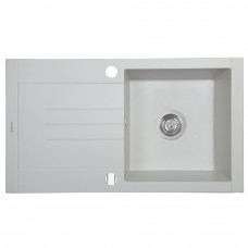 Мойка кухонная гранитная Perfelli TINETTO PGT 114-76 WHITE