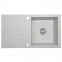 Мийка кухонна гранітна Perfelli TINETTO PGT 114-76 WHITE