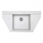 Мийка кухонна гранітна Perfelli MAJESTIC TGM 125-96 WHITE