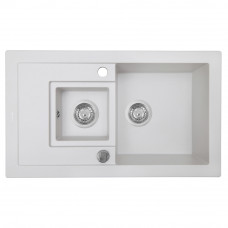 Мойка кухонная гранитная Perfelli PIERRA PGP 536-78 WHITE
