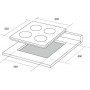 Газова варильна поверхня BORGIO 6721-17 (Linen Inox)