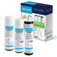 Комплект картриджей Ecosoft Premium 1-2-3 (удаляет жесткость, хлор, тяжелые металлы, фенолы)