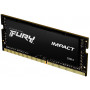 Пам'ять для ноутбука Kingston DDR4 2666 32GB KIT (16gbx2) SO-DIMM FURY Impact