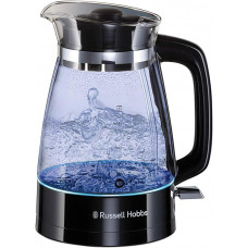 Чайник Russell Hobbs 26080-70 Hourglass, 2400 Вт, 1,7 л, стеклянный чайник, подсветка, черный