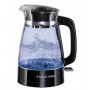 Чайник Russell Hobbs 26080-70 Hourglass, 2400 Вт, 1,7 л, стеклянный чайник, подсветка, черный