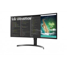 Монитор LCD 35" LG 35WN65C-B 2xHDMI, DP, USB3.0, MM, VA, 3440x1440, 100Hz, 99%sRGB, HDR10, CURVED, FreeSync