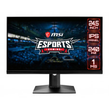 Монитор LCD 24" MSI Optix MAG251RX, 2xHDMI, DP, 3xUSB-A, USB-B, Audio, IPS, 1920x1080, 240Hz, 1ms, DCI-P3 84%, HDR400, G-Sync