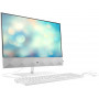 ПК-моноблок HP Pavilion 23.8 FHD IPS AG / Intel i3-10300t/8/1000/int / kbm / White / DOS