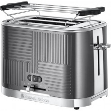 Тостер Russell Hobbs 25250-56 Geo Steel, 1640 Вт, 2 слота, Lift & Look, черный