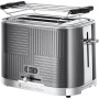 Тостер Russell Hobbs 25250-56 Geo Steel, 1640 Вт, 2 слота, Lift & Look, черный