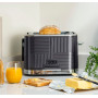 Тостер Russell Hobbs 25250-56 Geo Steel, 1640 Вт, 2 слота, Lift & Look, черный