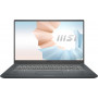Ноутбук MSI Modern 15 15.6 FHD IPS / Intel i3-10110u/8 / 256F / Int / DOS / Carbon Gray