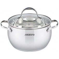 Кастрюля Ardesto Gemini Vittoria, стеклянная крышка, 4.0 л, нержавеющая сталь