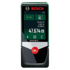 Дальномер  лазерный Bosch PLR 50 C ± 2.0 мм, 0.05 – 50 м, Bluetooth