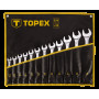 Ключи гаечные TOPEX, комбинированные, 13 -32 мм, набор 12 шт.