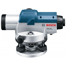 Нивелир оптическтий Bosch GOL 20D, зум х20, ± 3.0 мм на 30 м, до 60 м, 1.5 кг