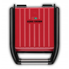 Электрогриль George Foreman 25030-56 Compact Steel Grill, 1200 Вт, Красный