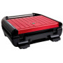 Електрогриль George Foreman 25030-56 Compact Steel Grill, 1200 Вт, Червоний