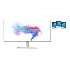 Монитор LCD 34" MSI Prestige PS341WU, 2*HDMI, DP, 3xUSB Type A, USB Type B/С, Nano IPS, 5120x2160, 60Hz, 8ms, DCI-P3 98%, white