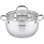 Кастрюля Ardesto Gemini Vittoria, стеклянная крышка, 5.0 л, нержавеющая сталь
