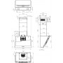 Встр.настенная камин. вытяж.Gorenje WHI6SYW/Simplicity/650 m2/h/60 см/3 скор./сенсорн.упр/белая
