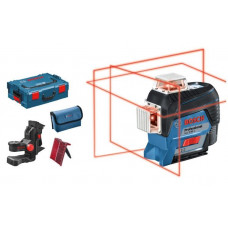 Нивелир лазерный Bosch GLL 3-80C+BM 1+L-Boxx, 30 м, с приемником 120 м, ± 0,2 мм