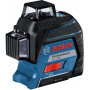 Нівелір лазерний Bosch GLL 3-80, ± 0.3 мм/м, до 30 м, з приймачем 120м, 0.82 кг