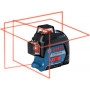 Нівелір лазерний Bosch GLL 3-80, ± 0.3 мм/м, до 30 м, з приймачем 120м, 0.82 кг