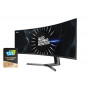 Монитор CURVED GAMING QLED LCD Samsung 48.9" C49RG90 DualQHD 4ms, 2xDP, HDMI, VA, USB, 120Hz, 32:9