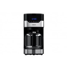 Кофеварка Ardesto FCM-D3100 - 900Вт/капельная/1.5л/ дисплей/таймер/рег. крепости/ металл+черн.